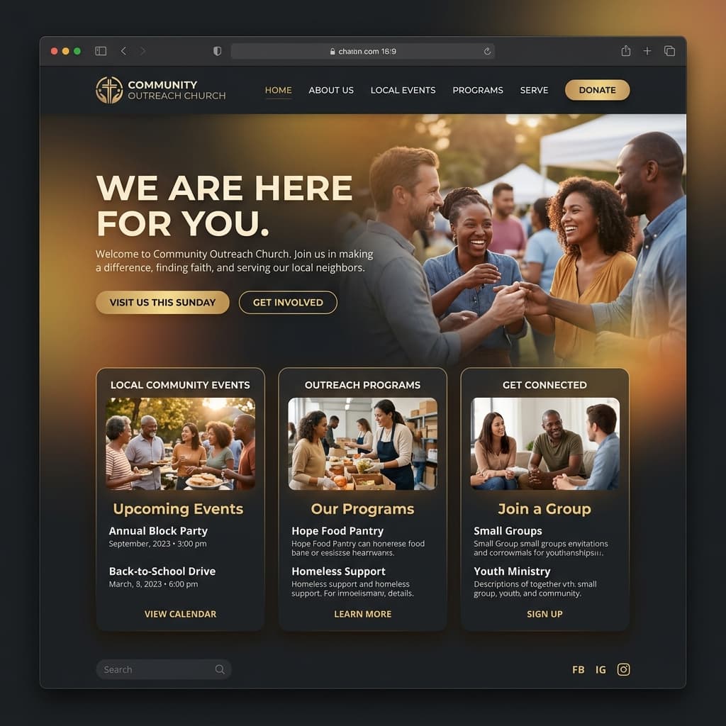 Community Outreach Church Demo